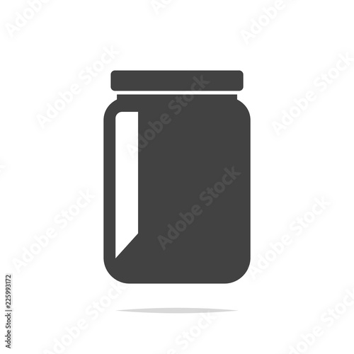 Jar icon vector isolated
