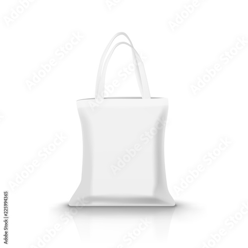 White Filled Textile Bag With Shadow For Branding