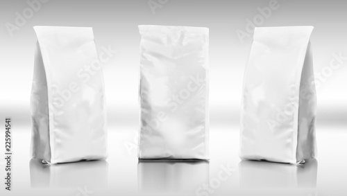 3D Blank Foil Or Paper Food Pouch Bag Pack