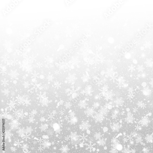 Winter Holiday Background With Snowflakes