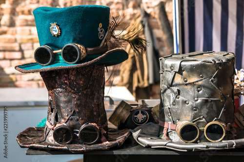 Two steampunk hats