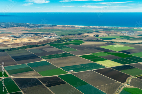 Farmland on Pacific Coast in California photo