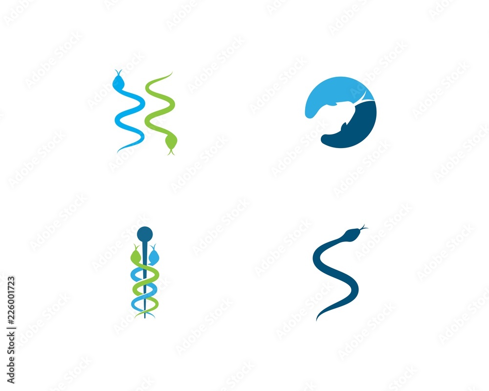 Fototapeta premium Snake logo vector