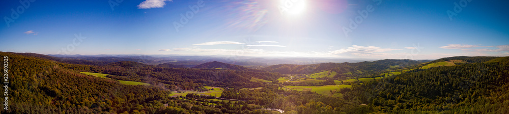 Obraz premium Bieszczady mountains at autumn, Podkarpackie, Poland