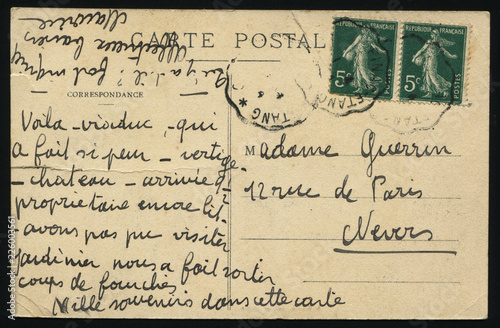 old French postcard