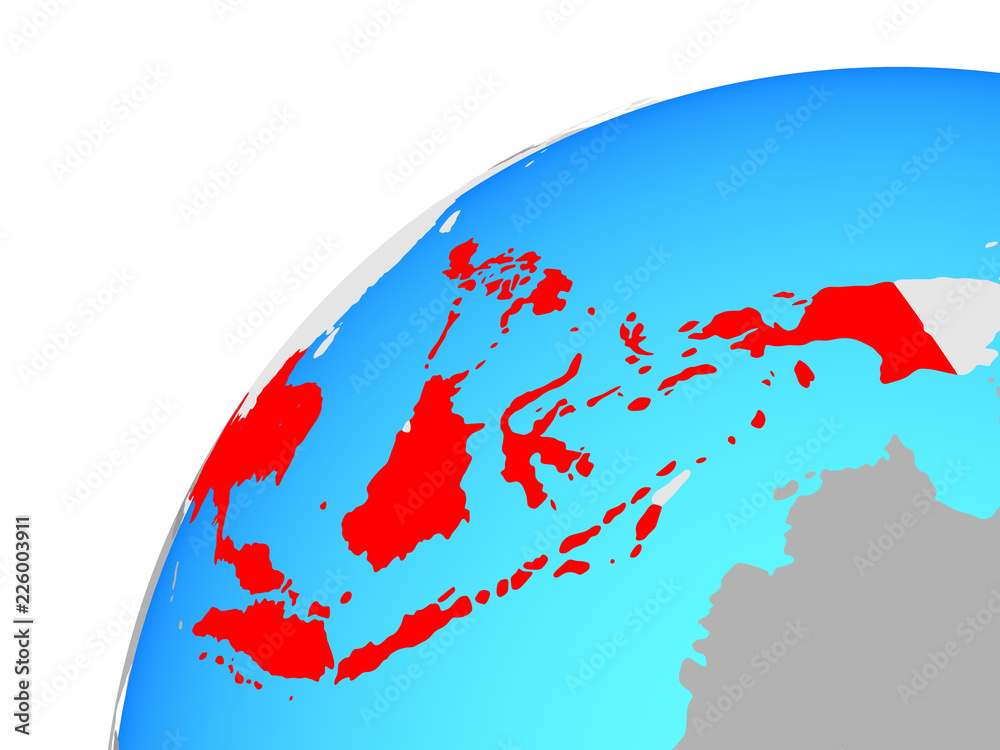 Fototapeta premium ASEAN memeber states on globe