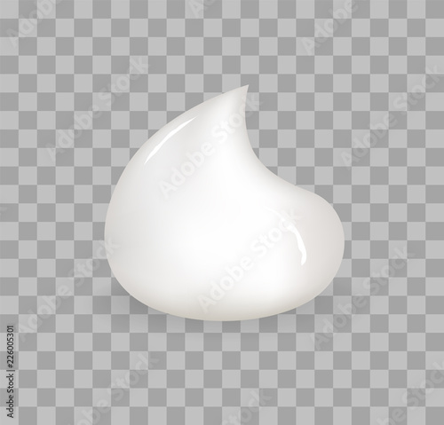 Luxurious Cream for Skincare Small Shiny Sample
