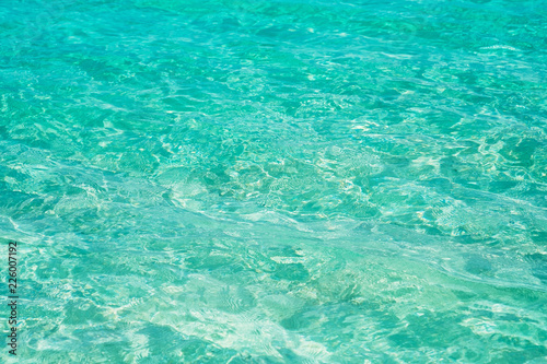 Turquoise ocean surface texture