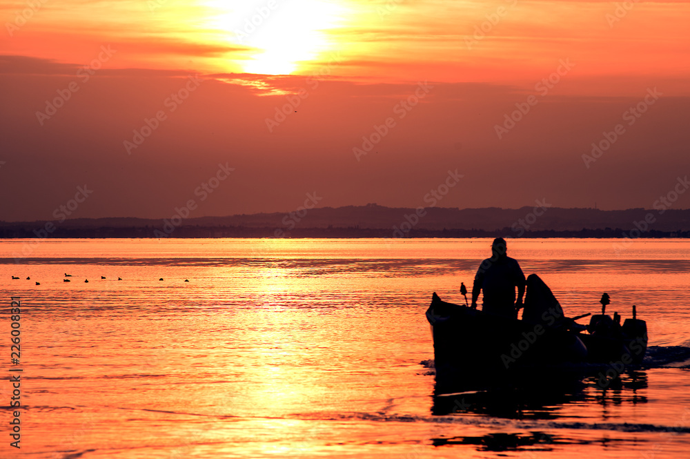 Pescatore sul Lago di Garda