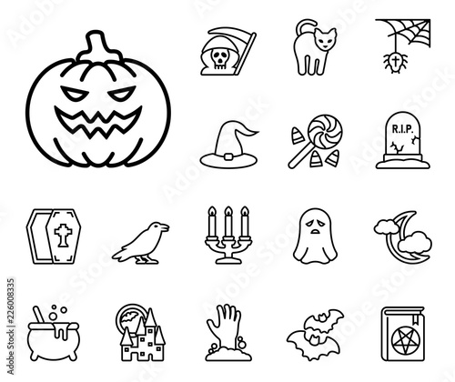 Halloween Icons - Line