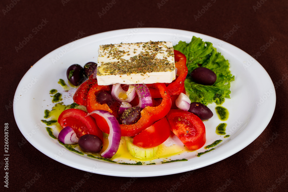 Greek salad with feta Greek salad with feta