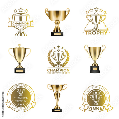 Trophy Cups for Win in Competition or Tournament