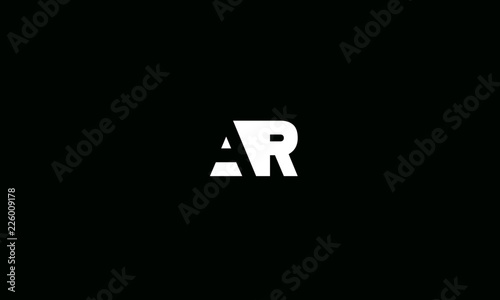 alphabet a r logo design 