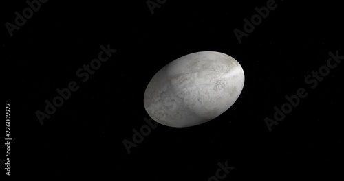 Haumea, dwarf planet. Loop photo