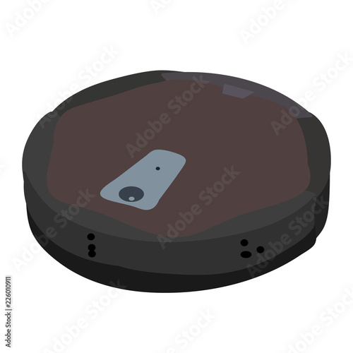 white background, cleaning, robot vacuum cleaner