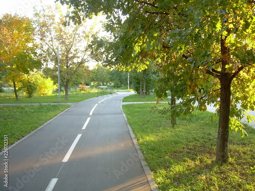 bike path in the park