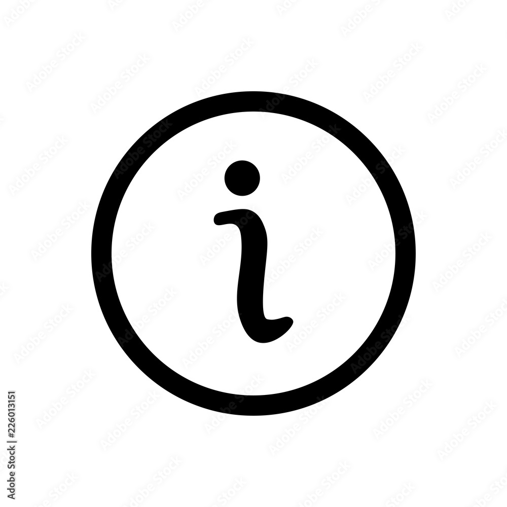 Information vector icon, info symbol. Simple illustration, flat design for site or mobile app Information vector icon, info symbol. Simple illustration, flat design for site or mobile app