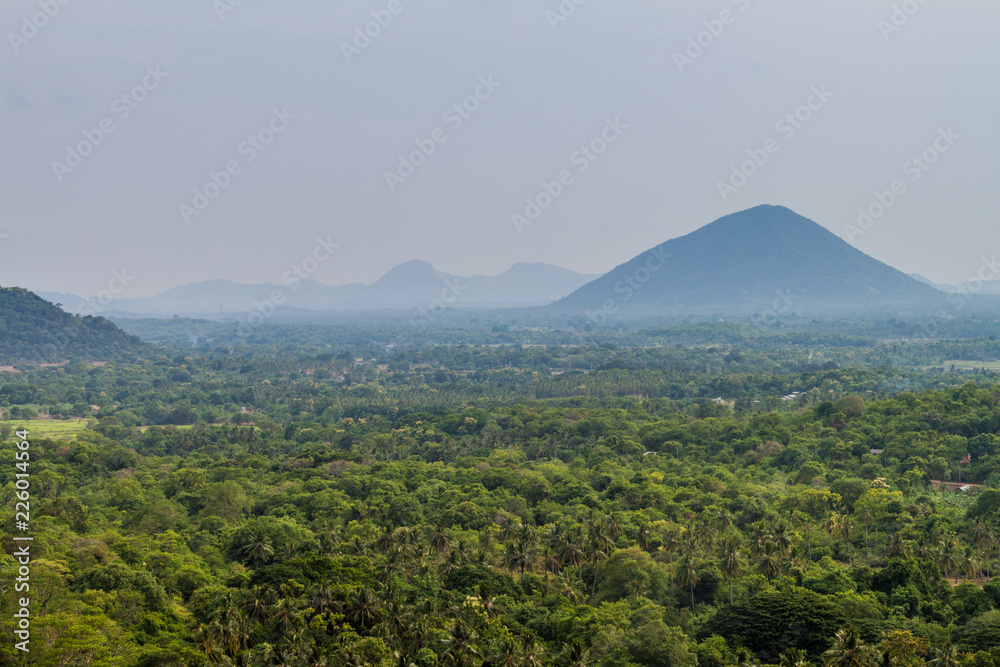 Landscape near Dambulla, Sri Lanka