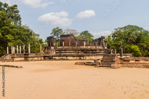 Vatadage in the ancient city Polonnaruwa, Sri Lanka