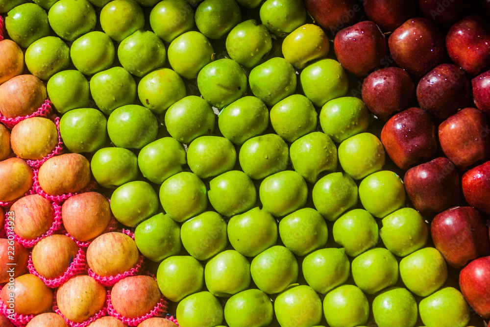 Rows of apples at a market in Colombo, Sri Lanka Rows of apples at a market in Colombo, Sri Lanka