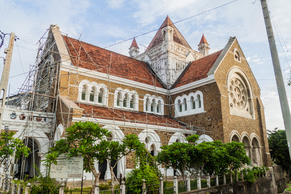 All Saints Anglican church in Galle, Sri Lanka