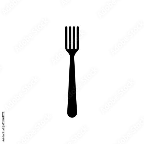 Fork vector icon, restaurant symbol. Simple illustration, flat design for site or mobile app
