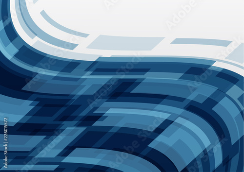 Vector illustration of an abstract background with waves of lines of colored rectangles. Business background for use in web design.
