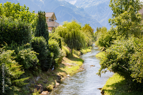 A river in Vaduz, Liechtenstein photo