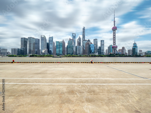 Photography shanghai skyline in the north bund
