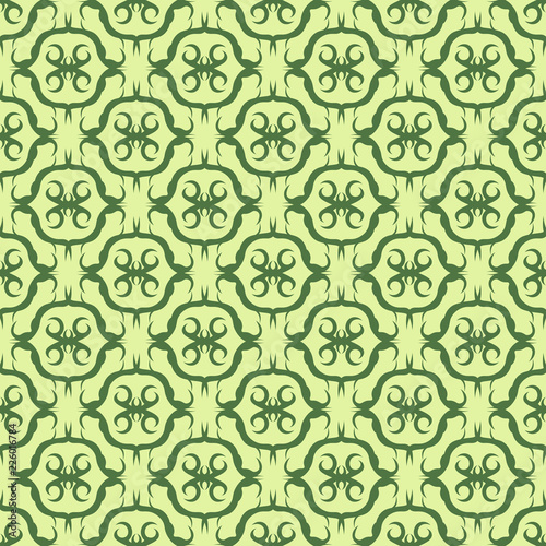 seamless geometric abstract pattern with floral motive