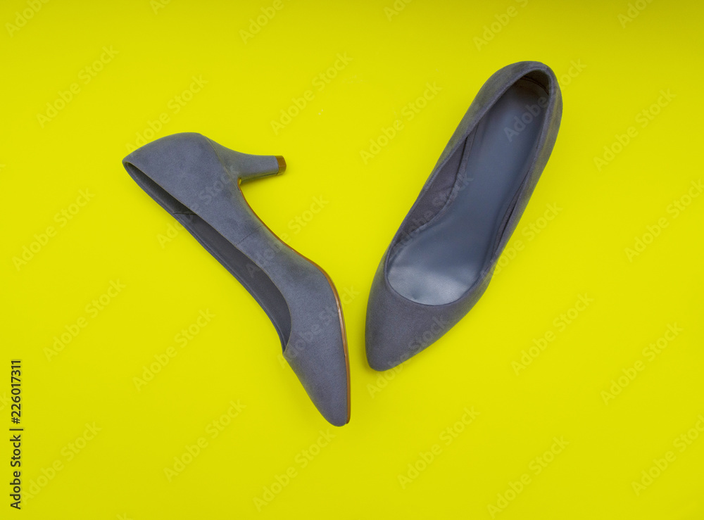 Woman blue shoes 