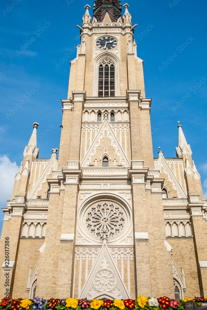 Cathedral in the center of Novi Sad, Serbia