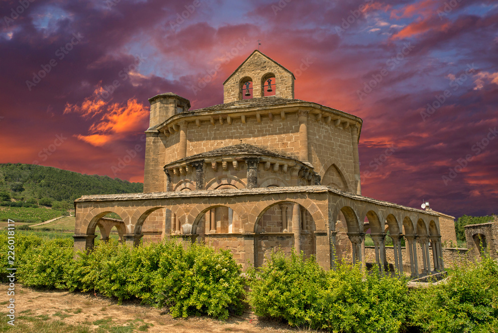 Hermitage of Santa Maria de Eunate in Navarra