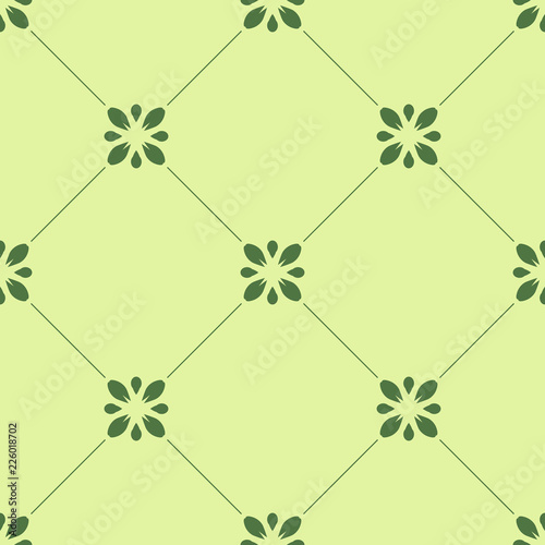 abstract floral seamless pattern with flowers, netting and leaves