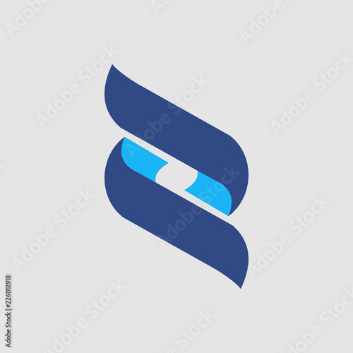 O logo DNA icon in blue colors