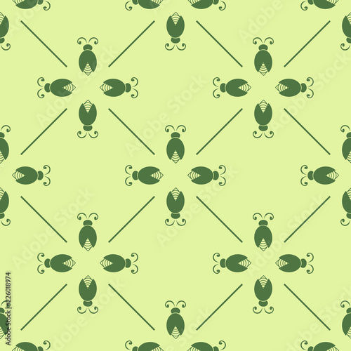 abstract bug seamless pattern with netting