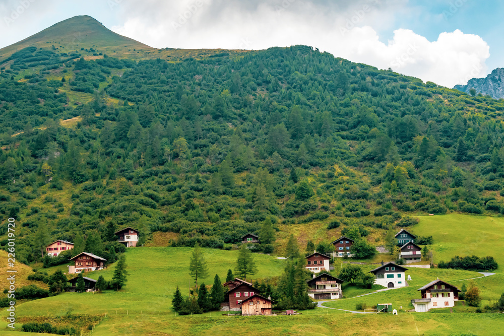 A view of Malbun, ski resort in Liechtenstein