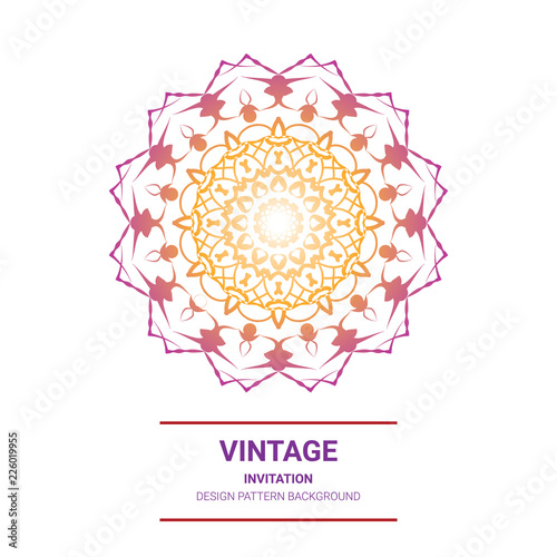 The illustration is a rich background. Abstract background. Rounded line geometric shapes. Radial banner. Can be used in the media. Vintage decorative elements. Vector illustration. Circular pattern.