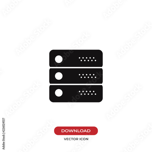 Server icon vector