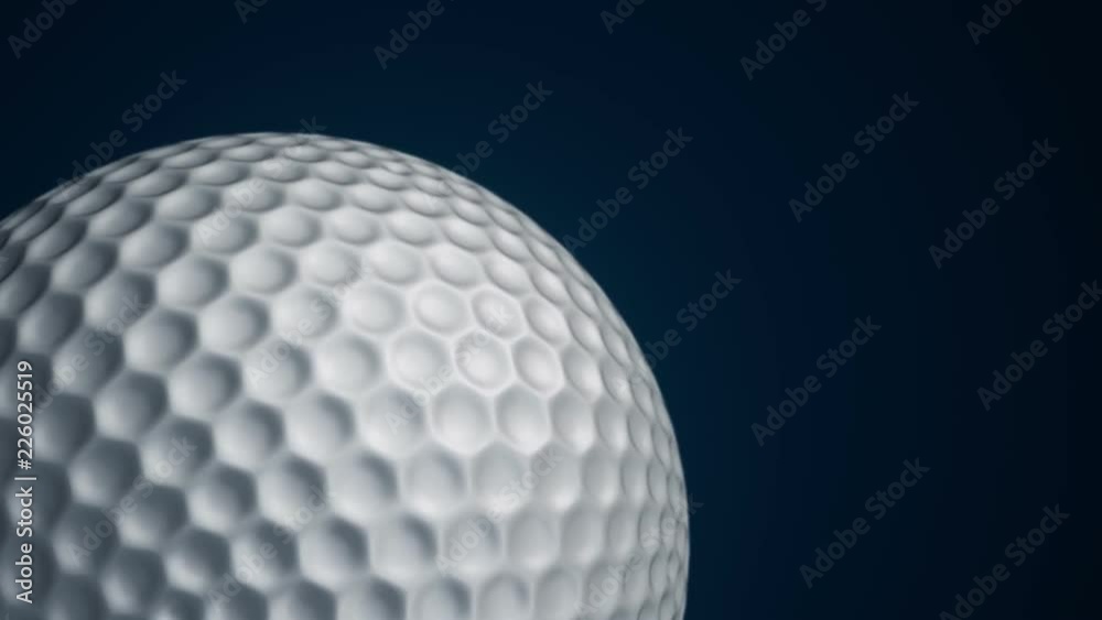 Animation of slow rotation ball for golf game. View of close-up with realistic texture and light. Animation of seamless loop. Animation of slow rotation ball for golf game. View of close-up with realistic texture and light. Animation of seamless loop.