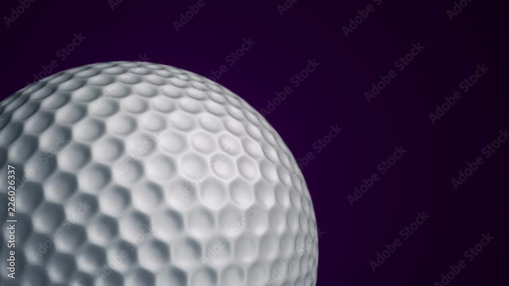 Animation of slow rotation ball for golf game. View of close-up with realistic texture and light. Animation of seamless loop. Animation of slow rotation ball for golf game. View of close-up with realistic texture and light. Animation of seamless loop.