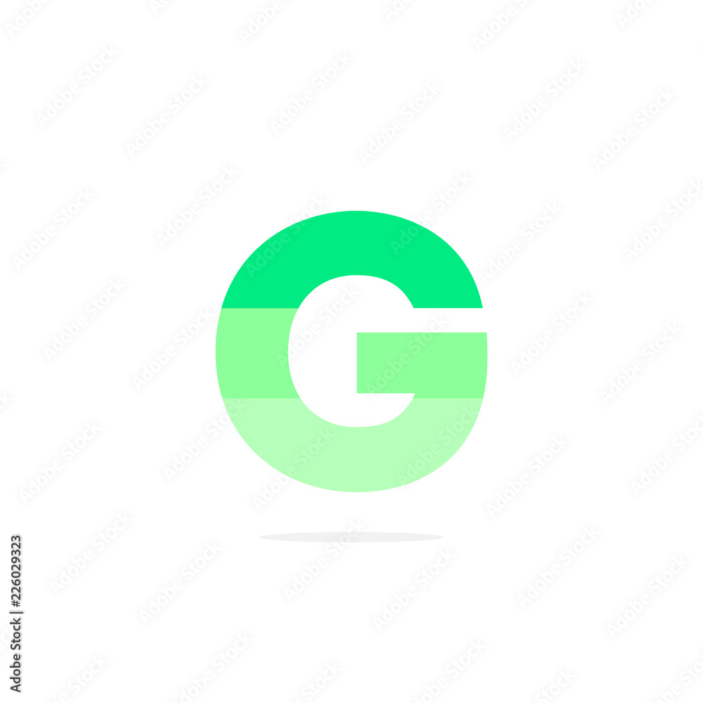 Vector Logo Letter G Green Energy Battery Vector Logo Letter G Green Energy Battery