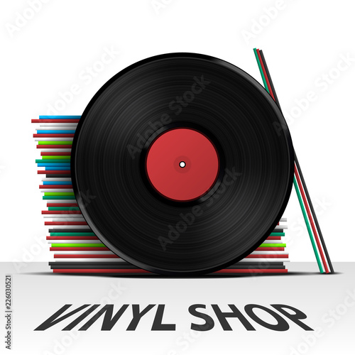 Vinyl record shop cover