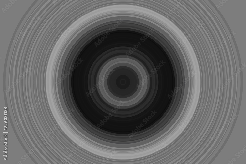 Obraz premium Background with a dark hole and circles, black and gray
