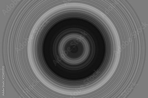 Background with a dark hole and circles, black and gray