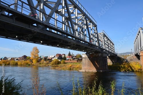 Train bridge on the left side © slatoric