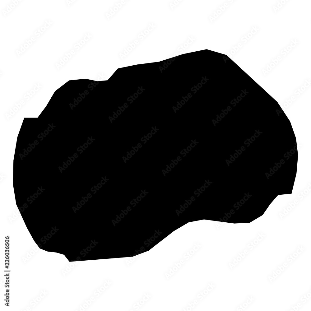 Macedonia - solid black silhouette map of country area. Simple flat vector illustration. Macedonia - solid black silhouette map of country area. Simple flat vector illustration.