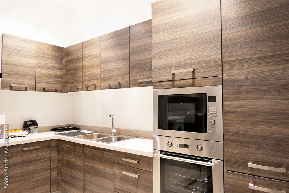 Gourmet new kitchen features . Modern kitchen interior . Gourmet new kitchen features . Modern kitchen interior .