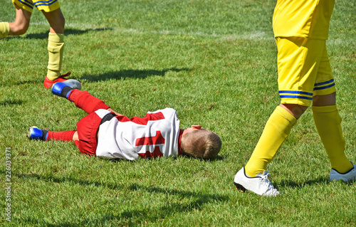 Injury at the kid soccer match