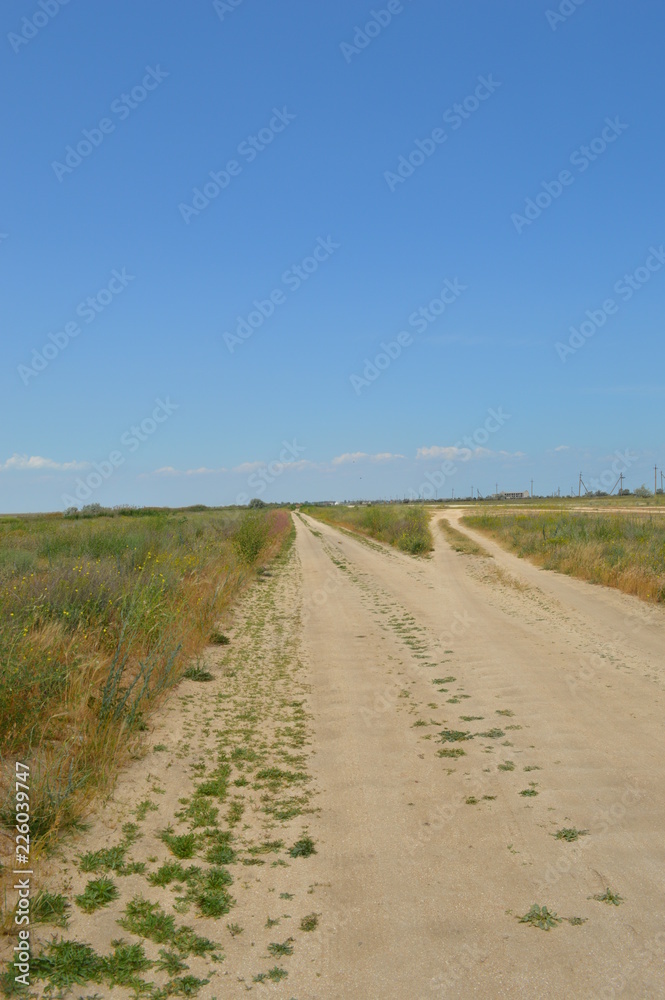 Ukraine.Arabatskaya arrow. Chokrak